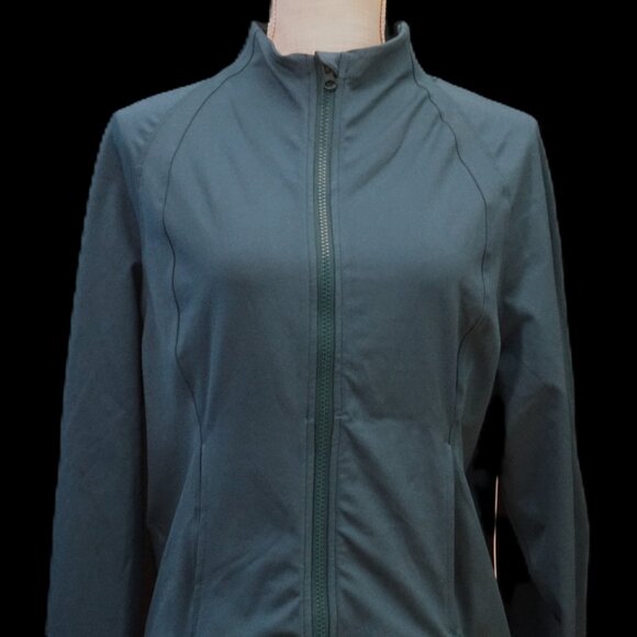 Yogalicious Lux Pacific Teal Athletic Full Zip Long Sleeve Jacket Women’s XXL - Picture 3 of 10